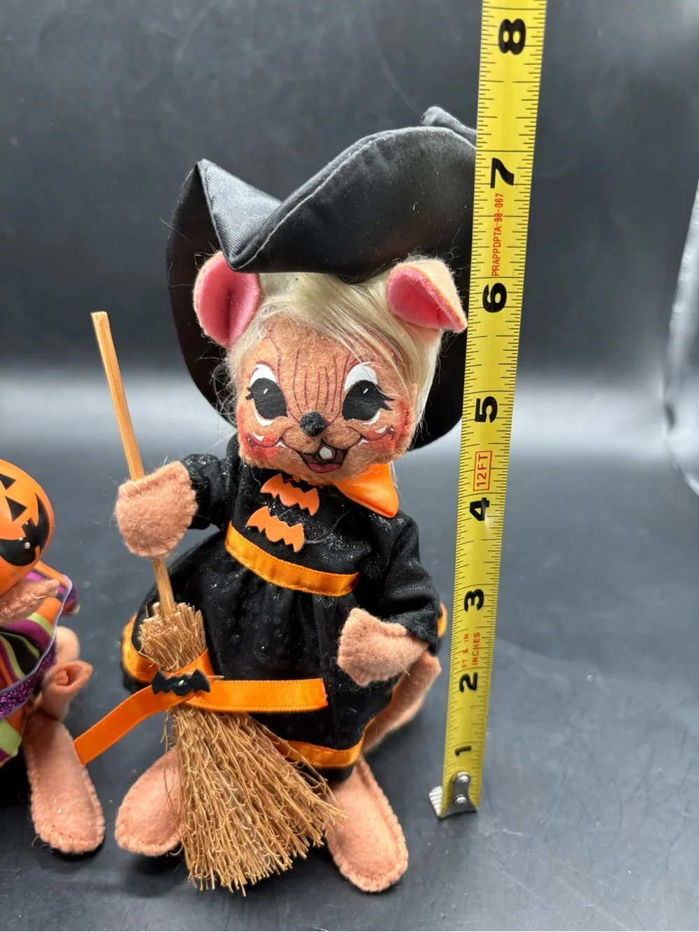 Annalee 2 Halloween Witch Mice 6” Figures 2011